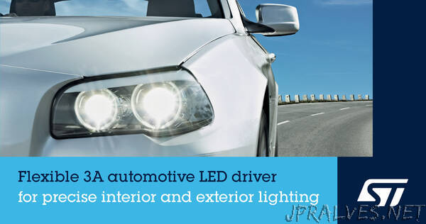 STMicroelectronics Reveals Highly Integrated and Flexible Automotive LED Driver