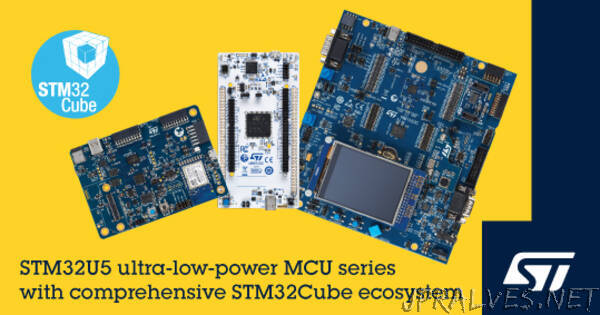 STMicroelectronics’ STM32 Ecosystem Extensions Kick-Start Development with STM32U5 Extreme Low-Power Microcontrollers