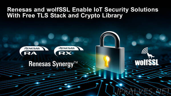 Renesas and wolfSSL Enable Ready-to-Use IoT Security Solutions Based on Embedded TLS Stack