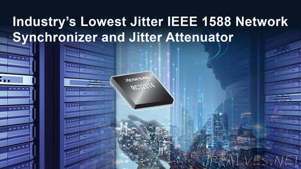Renesas Introduces Second-Generation of ClockMatrix Family of Network Synchronizers and Jitter Attenuators for Optical and Wireline Networks