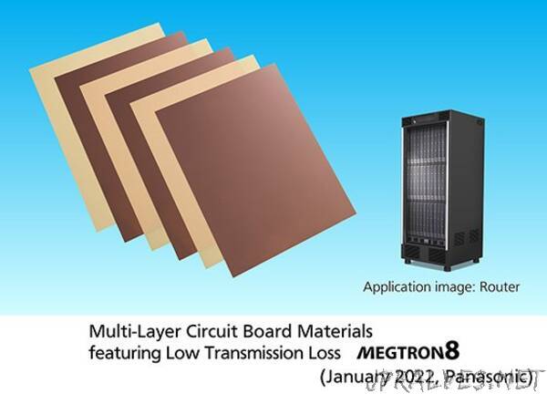 Panasonic Develops MEGTRON 8 Multi-Layer Circuit Board Materials Featuring Low Transmission Loss for High-Speed Communication Networking Equipment