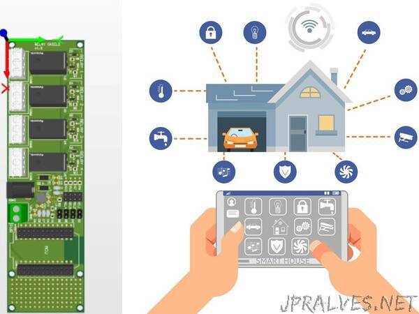 Relay Shield PCB Design Useful for IoT Applications