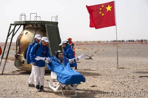 3 Chinese astronauts return to Earth after 6 months in space