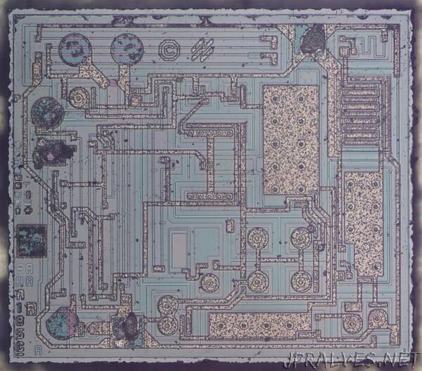 Reverse-engineering the LM185 voltage reference chip and its bandgap reference