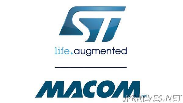 STMicroelectronics and MACOM RF Gallium-Nitride-on-Silicon prototypes achieve technology and performance milestones