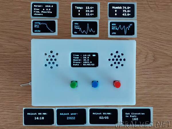 Temp, Humidity and Pressure monitor/weather forecast/graphs