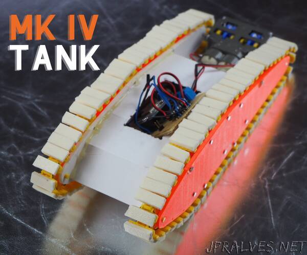 WiFi Controlled Mark IV Tank 3D Printed