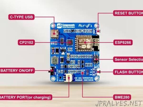 Portable Air Quality Monitoring Station Based on ESP8266