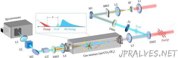 Air Lasing: A New Tool for Atmospheric Detection