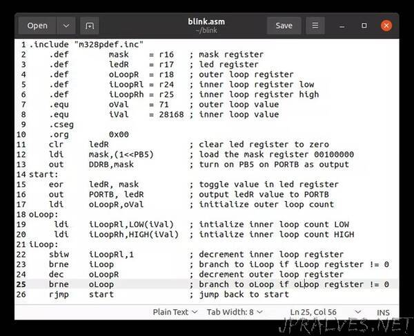 Explore AVR assembly language