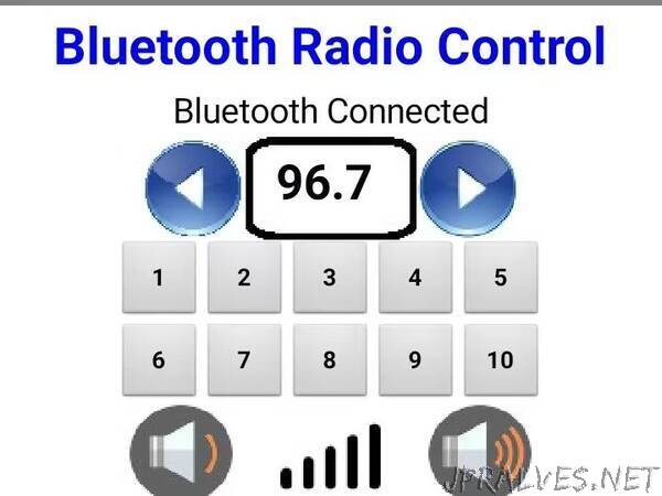Android controlled bluetooth radio