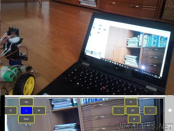 Remote control and Video Monitoring with ESP32 for Robot