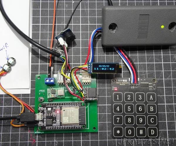 Multifactor RFID and One Time Password Door Access Module