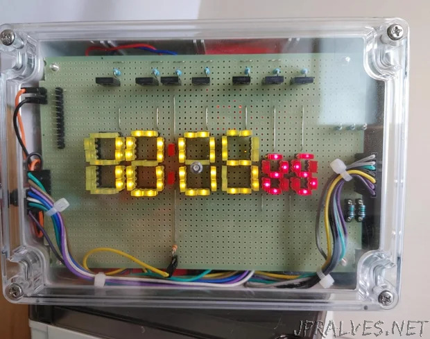 Digital Clock With 7-segment LED Display