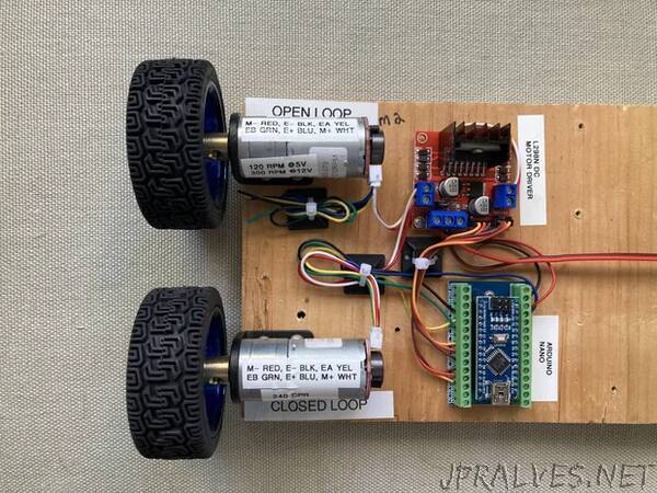 DC Motor Open Loop Vs Closed Loop Demonstrator