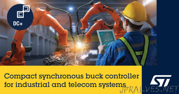 Small and flexible synchronous buck controller from STMicroelectronics handles extreme step-down ratios