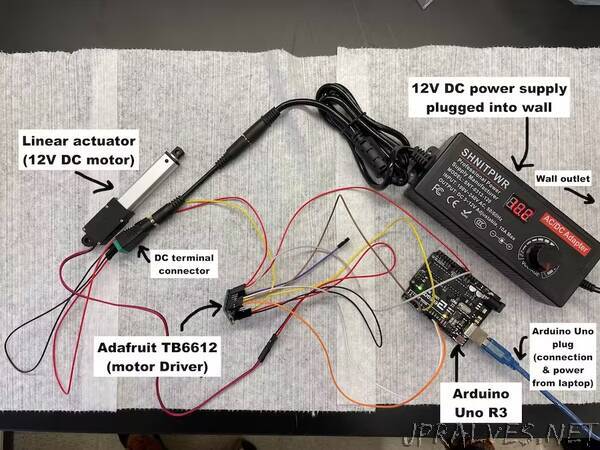 12V DC Motor Controlled By Adafruit TB6612 Motor Driver