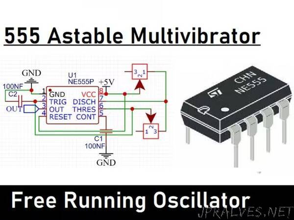 Rebuilding IC555 - Astable Multivibrator