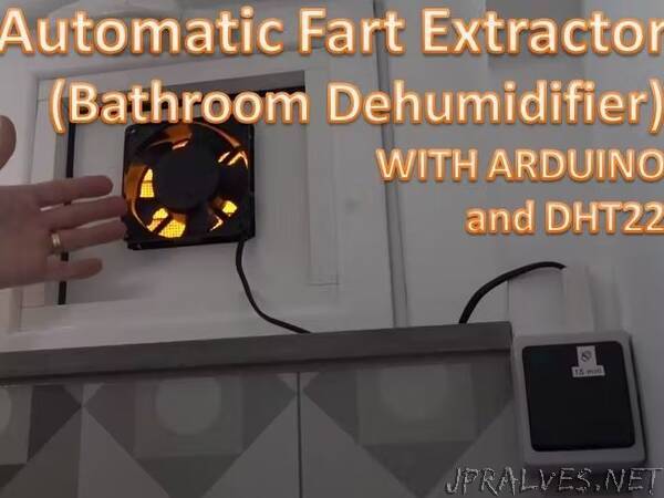 Automatic FART EXTRACTOR / Bathroom Dehumidifier Fan