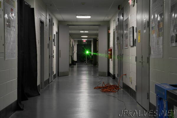Nearly 50-meter Laser Experiment Sets Record in Campus Hallway