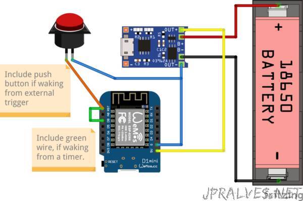 Quick and dirty guide to Lithium battery-powered Wemos D1 Mini