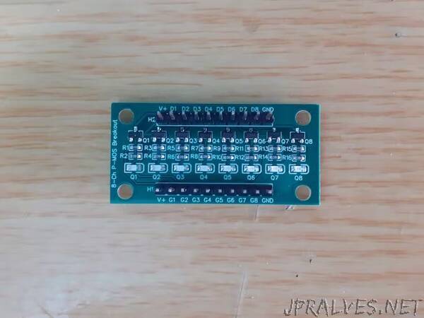 8Ch PMOS breakout Board PCB