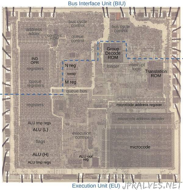 Reverse-engineering the ModR/M addressing microcode in the Intel 8086 processor