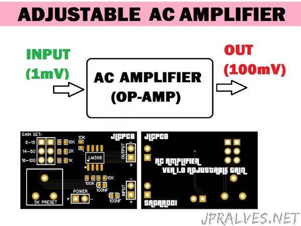 Operational amplifier AC amplifier