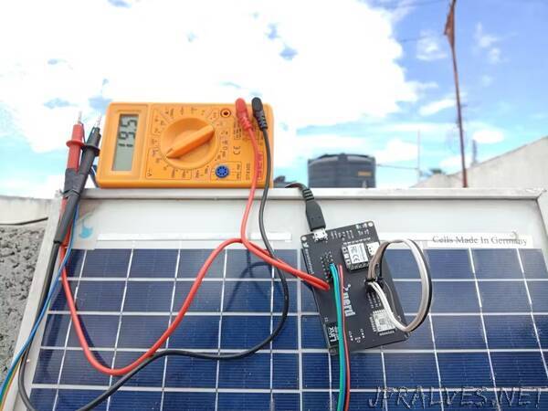 LoRa powered solar PV monitoring system with Blues &Qubitro