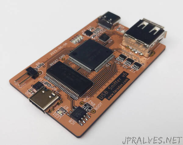 Low-cost USB Sniffer (LS/FS/HS) with Wireshark interface