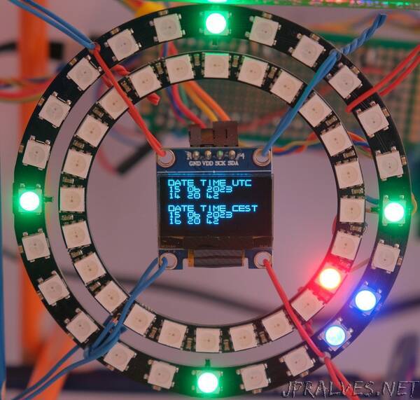 NeoPixel / OLED clock with NTP
