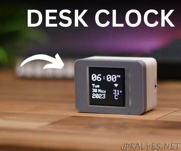 How to Make a Small Desk Clock With Weather Station