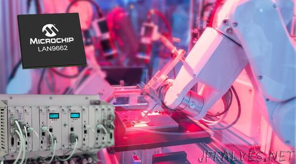 New Gigabit Ethernet Switch with AVB/TSN and Integrated PHYs for Industrial Automation