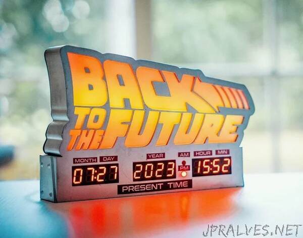 Back to the Future Lamp & Clock