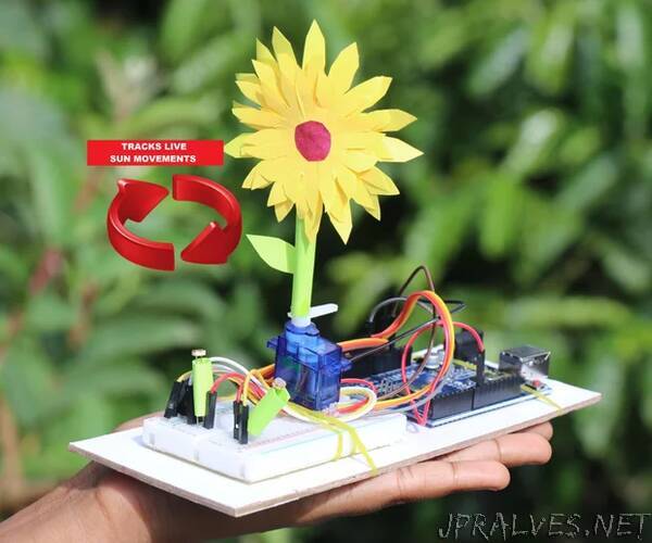How to Make Sun Tracking Sunflower Robot Using Arduino