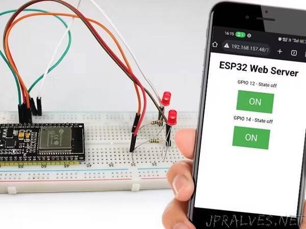 Building a Basic ESP32 Web Server - controlling LEDs