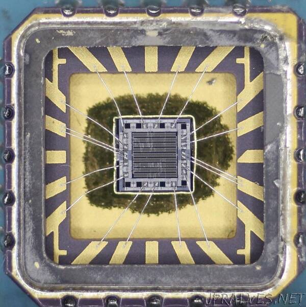 Inside an unusual 7400-series chip implemented with a gate array