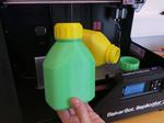 3D printable bottle and screw cap