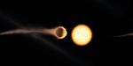 Hubble Detects Exoplanet with Glowing Water Atmosphere