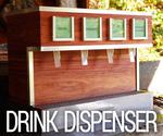 Electric Wooden Drink Dispenser