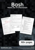 Bash Notes for Professionals book