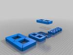 seven segment parametric OpenSCAD (7 segment)