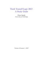 Teach Yourself Logic 2017: A Study Guide