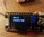 TTGO ESP32 LoRa Board With DHT22 Temperature and Humidity