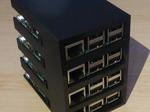 Customizable Raspberry Pi B+/Pi 2 rack