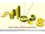Parametric Sinusoidally Dented Cylinder