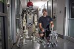 Two-legged robot mimics human balance while running and jumping