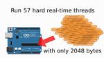 How to Run 57 Hard Real-Time Threads on an Arduino Uno