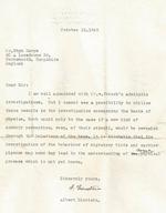 Long-lost letter from Albert Einstein discusses a link between physics and biology, seven decades before evidence emerges