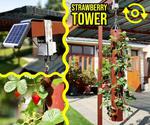 Solar Powered Rotating Strawberry Tower